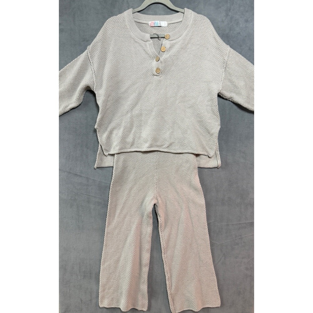 Free People Hailee Sweater Set Ivory Heather Size XS